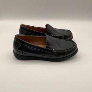 Johnston &‎ Murphy Boys Locklin Black Leather Slip On Loafers Shoes Size 13 M